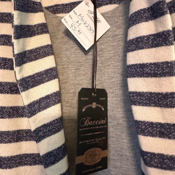 Navy/white striped blazer - Picture 4 of 6